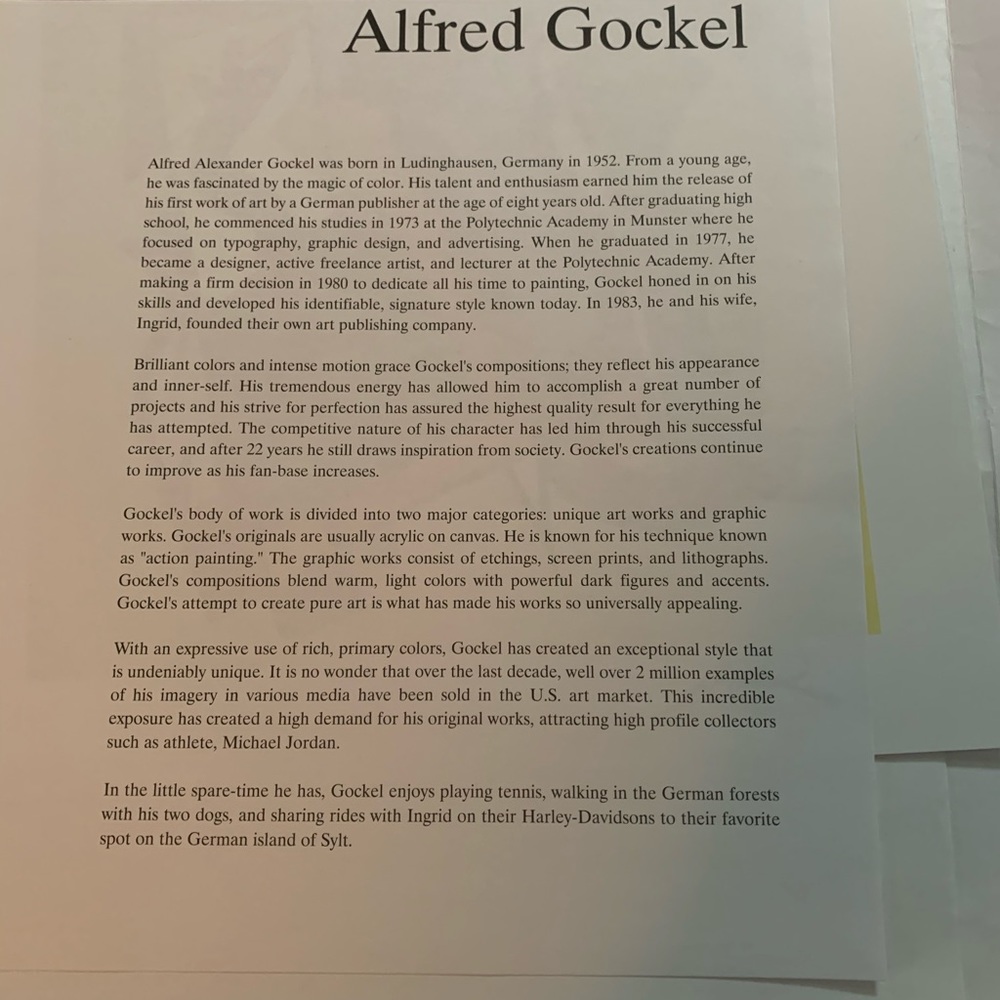 Alfred Gockel print - Picture 2 of 3